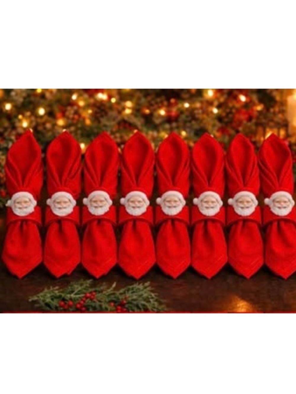 New - Santa / Christmas Napkin Rings